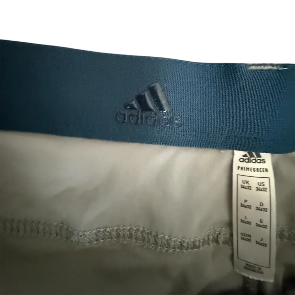 adidas Golf Men's Light Gray Golf Chinos Go To 5 Pocket Pant Tapered Fit 34x32